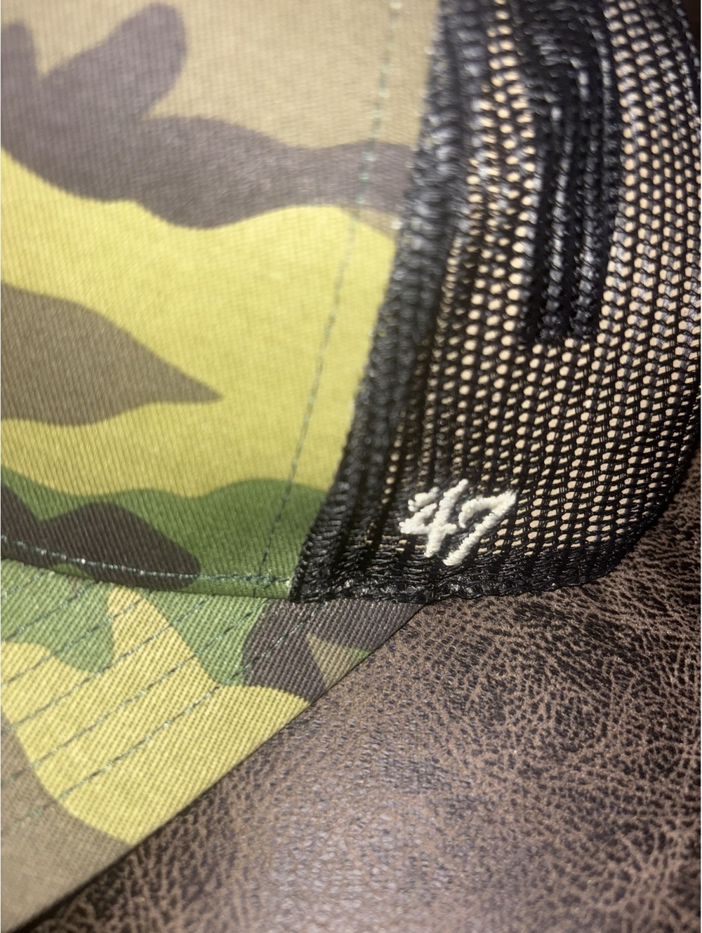 47 Brand Washington Nationals Camo Trucker Hat Snapback Adjustable MLB Cap NWT - Picture 2 of 3